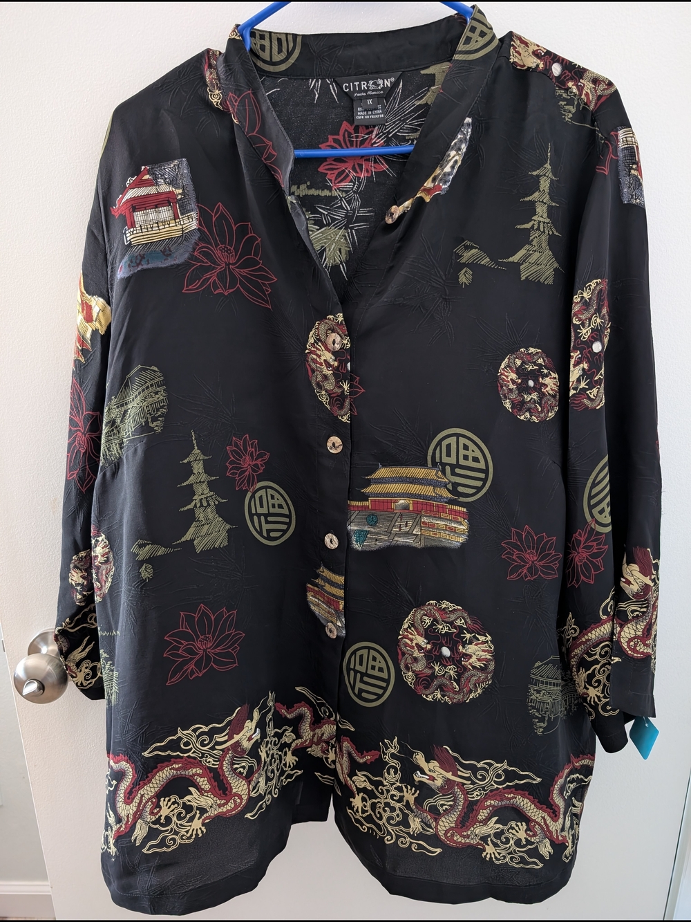 Citron 100% Silk Top